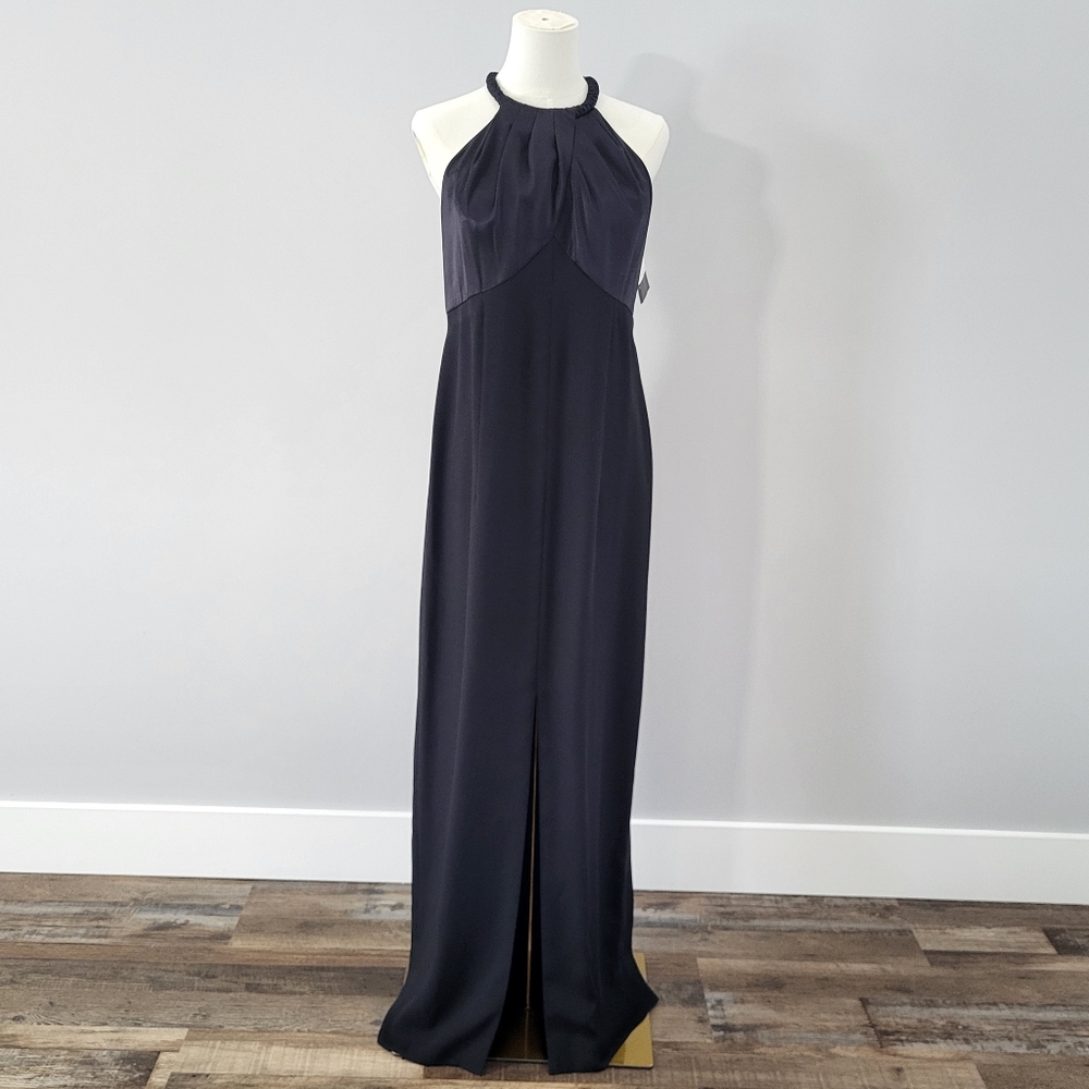 Elegant "Little Black Dress"  Halter Gown